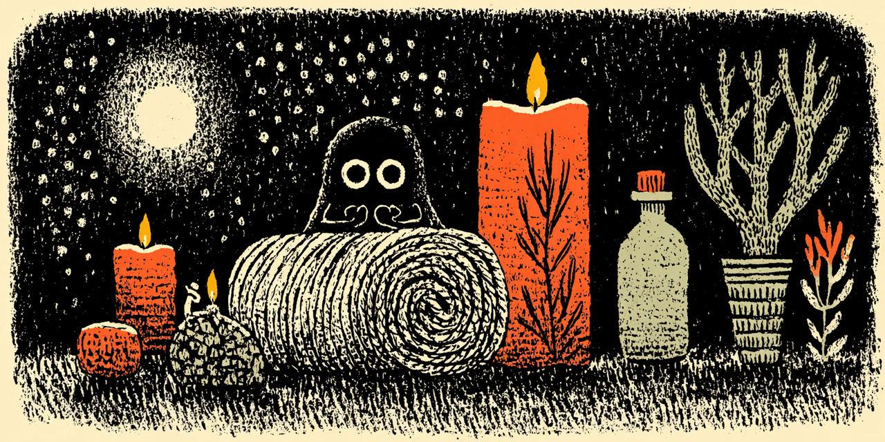 Blankets, rope, water, and comfort items ready for shared care.