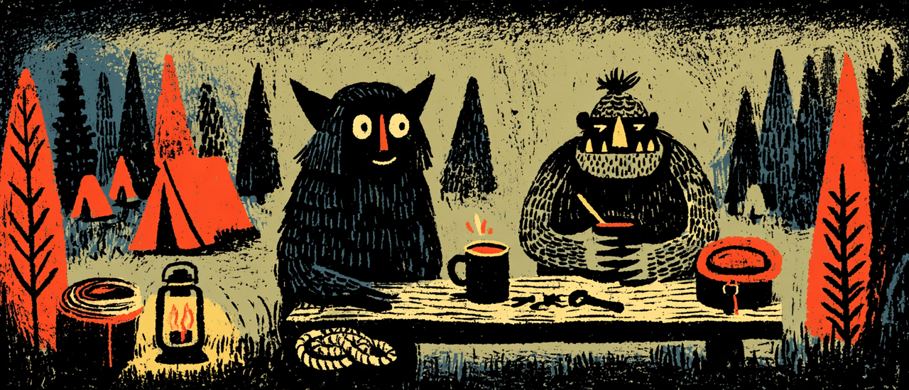 Tickets page illustration for Rogue Rope Camp.